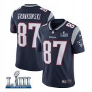 Rob Gronkowski #87 New England Patriots 2019 Super Bowl LIII Limited Player Jersey Men's Navy Size S