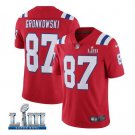 Rob Gronkowski #87 New England Patriots 2019 Super Bowl LIII Limited Player Jersey Men's Red Size XL