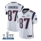 Rob Gronkowski #87 New England Patriots 2019 Super Bowl LIII Limited Jersey Men's White Size XXXL