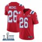 Sony Michel #26 New England Patriots 2019 Super Bowl LIII Limited Player Jersey Men's Red Size L