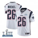Sony Michel #26 New England Patriots 2019 Super Bowl LIII Limited Player Jersey Men's White Size S