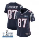 Rob Gronkowski #87 New England Patriots 2019 Super Bowl LIII Limited Jersey Women's Navy Size S