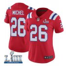 Sony Michel #26 New England Patriots 2019 Super Bowl LIII Limited Player Jersey Women's Red Size XL