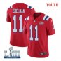 Julian Edelman #11 New England Patriots 2019 Super Bowl LIII Limited Jersey Youth Red Size S