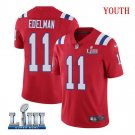Julian Edelman #11 New England Patriots 2019 Super Bowl LIII Limited Jersey Youth Red Size L
