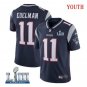 Julian Edelman #11 New England Patriots 2019 Super Bowl LIII Limited Jersey Youth Navy Size S
