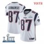 Rob Gronkowski #87 New England Patriots 2019 Super Bowl LIII Limited Jersey Youth White Size S