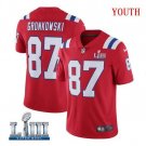Rob Gronkowski #87 New England Patriots 2019 Super Bowl LIII Limited Jersey Youth Red Size L