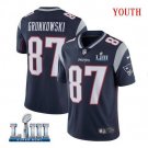 Rob Gronkowski #87 New England Patriots 2019 Super Bowl LIII Limited Jersey Youth Navy Size S