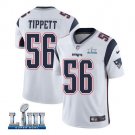 Andre Tippett #56 New England Patriots 2019 Super Bowl LIII Limited Jersey Men's White Size XXL