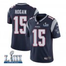 Chris Hogan #15 New England Patriots 2019 Super Bowl LIII Limited Player Jersey Men's Navy Size M