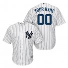 Custom New York Yankees Cool Base Men's Jersey White Size M L XL XXL XXXL