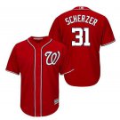 Max Scherzer #31 Washington Nationals Cool Base Player Men's Jersey Red Size XL