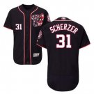 Max Scherzer #31 Washington Nationals Flex Base Player Men's Jersey Navy Size XL