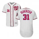 Max Scherzer #31 Washington Nationals Flex Base Player Men's Jersey White Size XXL
