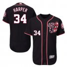 Bryce Harper #34 Washington Nationals Flex Base Player Men's Jersey Navy Size XL