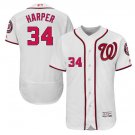 Bryce Harper #34 Washington Nationals Flex Base Player Men's Jersey White Size XXXL