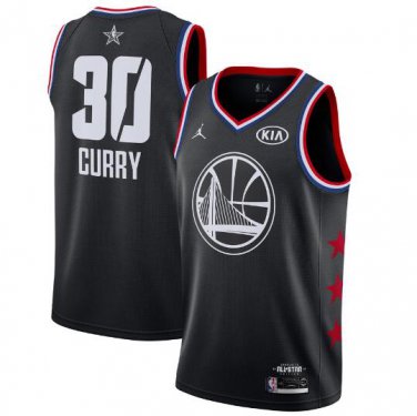 Stephen Curry #30 Golden State Warriors 2019 All-Star Game Swingman Jersey Men's Black Size XL