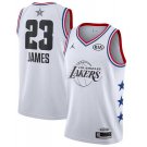 LeBron James #23 Los Angeles Lakers 2019 All-Star Game Swingman Jersey Men's White Size XL