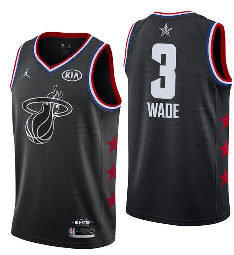 Dwyane Wade #3 Miami Heat 2019 All-Star Game Swingman Jersey Men's ...