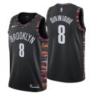 Spencer Dinwiddie #8 Brooklyn Nets 2018/19 Swingman Jersey City Edition Black Size S