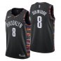 Spencer Dinwiddie #8 Brooklyn Nets 2018/19 Swingman Jersey City Edition Black Size S