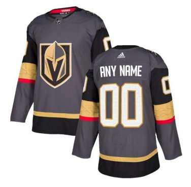 Custom Vegas Golden Knights Men's Jersey Gray Size S M L XL XXL XXXL