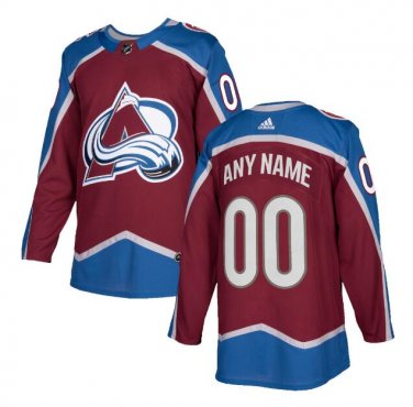Custom Colorado Avalanche Men's Jersey Burgundy Size S M L XL XXL XXXL