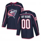 Custom Columbus Blue Jackets Men's Jersey Navy Size S M L XL XXL XXXL