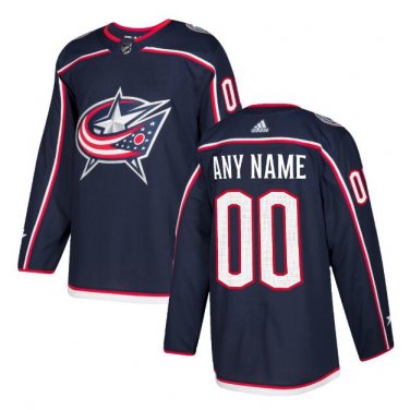 Custom Columbus Blue Jackets Men's Jersey Navy Size S M L XL XXL XXXL