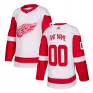 Custom Detroit Red Wings Men's Jersey White Size S M L XL XXL XXXL