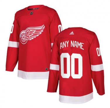 Custom Detroit Red Wings Men's Jersey Red Size S M L XL XXL XXXL
