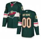 Custom Minnesota Wild Men's Jersey Green Size S M L XL XXL XXXL