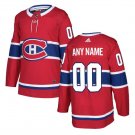 Custom Montreal Canadiens Men's Jersey Red Size S M L XL XXL XXXL