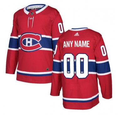 Custom Montreal Canadiens Men's Jersey Red Size S M L XL XXL XXXL