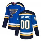 Custom St. Louis Blues Men's Jersey Blue Size S M L XL XXL XXXL