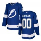 Custom Tampa Bay Lightning Men's Jersey Blue Size S M L XL XXL XXXL