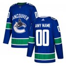 Custom Vancouver Canucks Men's Jersey Blue Size S M L XL XXL XXXL