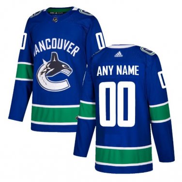 Custom Vancouver Canucks Men's Jersey Blue Size S M L XL XXL XXXL