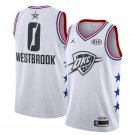 Russell Westbrook #0 Oklahoma City Thunder 2019 All-Star Game Swingman Jersey Men's White Size M