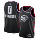 Russell Westbrook #0 Oklahoma City Thunder 2019 All-Star Game Swingman Jersey Men's Black Size M