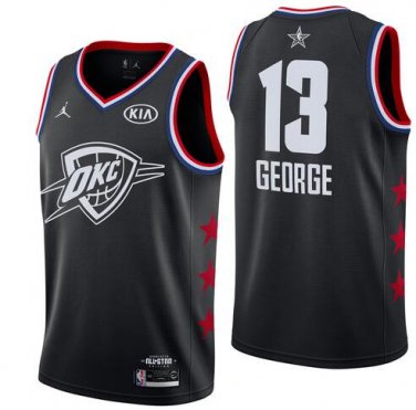 Paul George #13 Oklahoma City Thunder 2019 All-Star Game Swingman Jersey Men's Black Size L