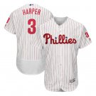 Bryce Harper #3 Philadelphia Phillies Collection Flex Base Player Men's Jersey White Size M