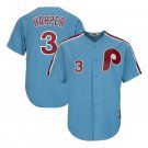 Bryce Harper #3 Philadelphia Phillies Cool Base Cooperstown Player Men's Jersey Light Blue Size XL