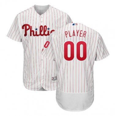 Custom Philadelphia Phillies 2019 Collection Flex Base Men's Jersey White M L XL XXL XXXL
