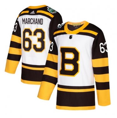 Brad Marchand #63 Boston Bruins Player Men's Jersey White Size L