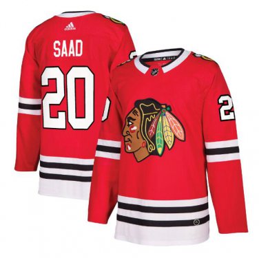 Brandon Saad #20 Chicago Blackhawks Player Men's Jersey Red Size L