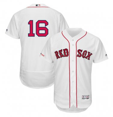 Andrew Benintendi #16 Boston Red Sox Flex Base Collection Player Men's Jersey White Size M