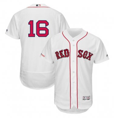 Andrew Benintendi #16 Boston Red Sox Flex Base Collection Player Men's Jersey White Size L