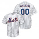 Custom New York Mets Cool Base Men's Jersey White M L XL XXL XXXL